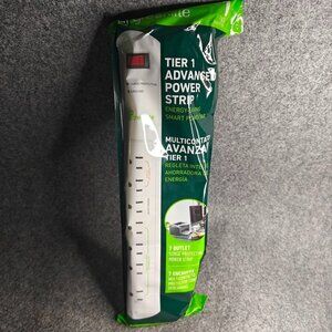 Greenlite Tier 1 Advanced 7-Outlet Surge Protector Power Strip – 3FT Cord